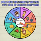Book of Mormon Spinner Craft, BOM Craft, Sunday School Craft, Prayer Craft