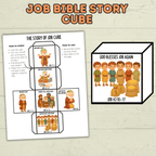 Job Bible Story Cube Craft, Sunday School Crafts, Cube Crafts, Bible Craft