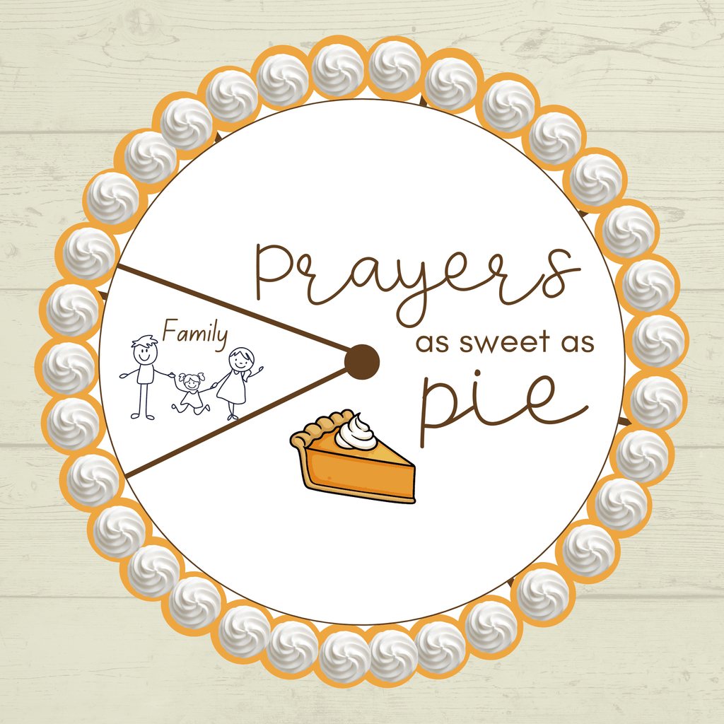 Pie Day Craft, Christian Craft, Bible Study, Sunday School Craft, Christ Craft, Pie Craft, Pie Day Activity, Children's Ministry, Spinner