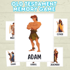 Old Testament Memory Match Game, Bible Game, Seminary Game, Bible Activity, Bible Match, Scripture Match