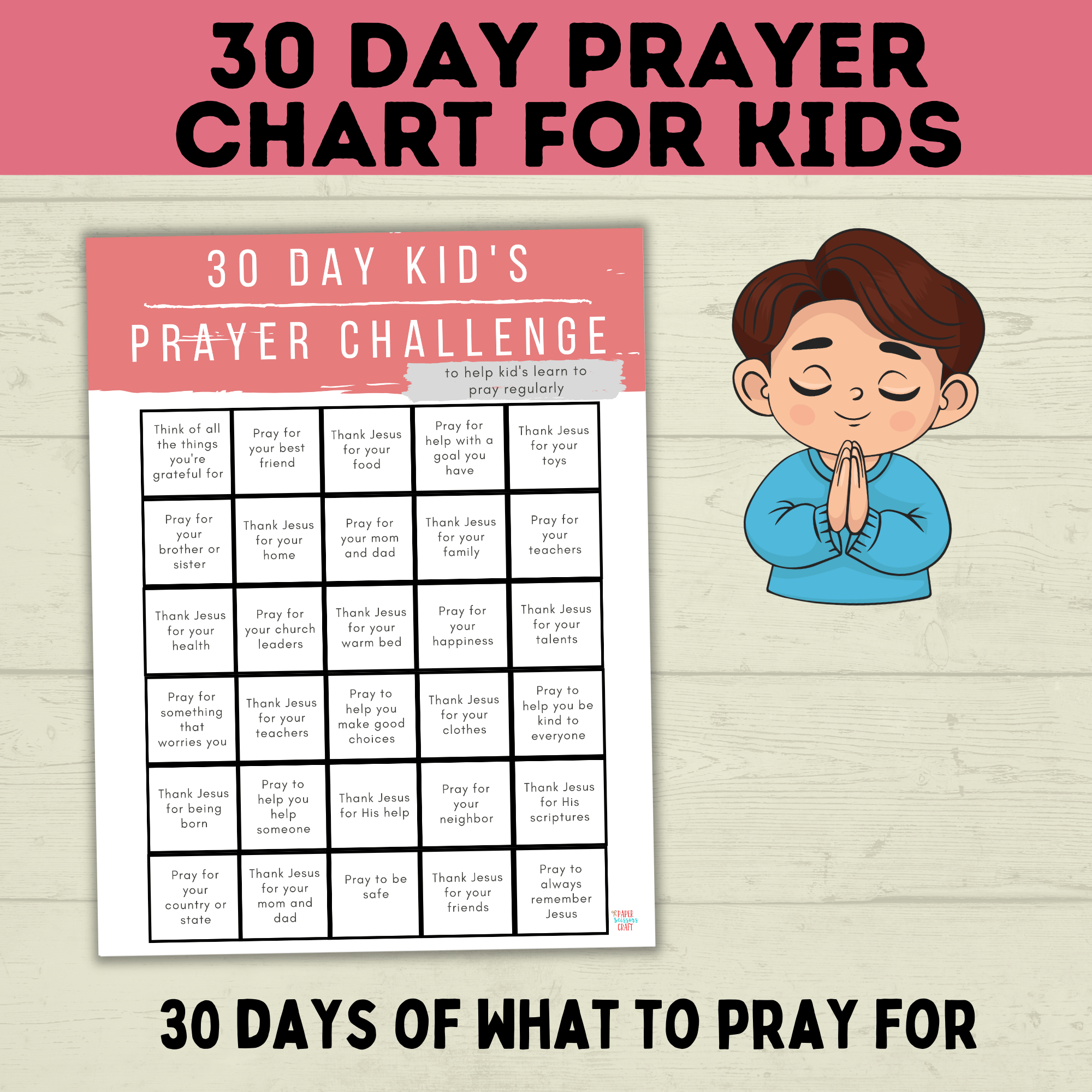 30 Day Kid's Prayer Challenge