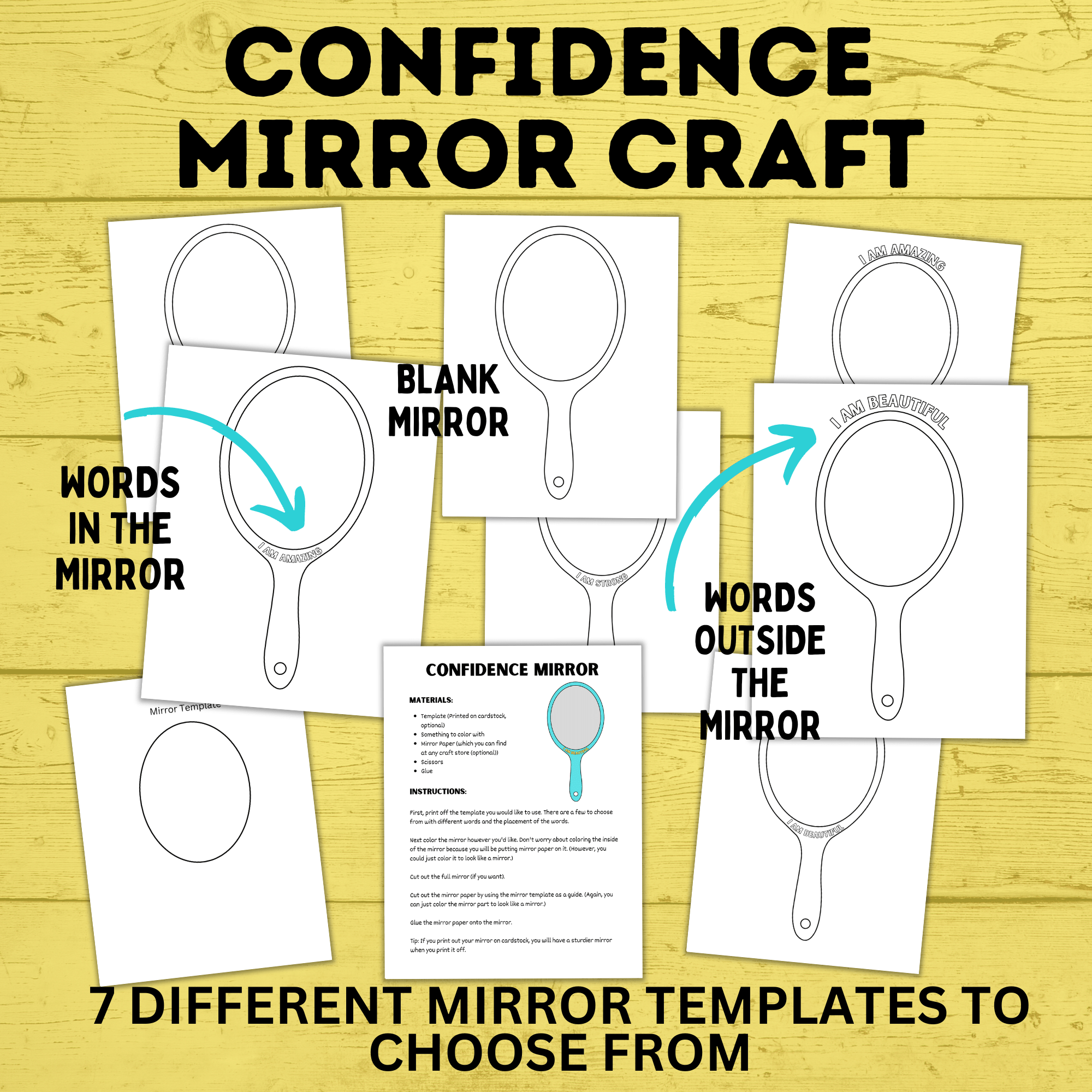 Confidence Craft | Self-esteem Craft for Kids | Kids Craft | Positive Kids | Happy Kids | Confident Kids | Confidence Activities