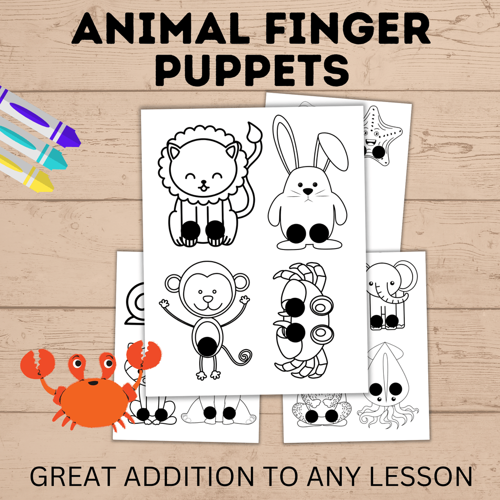 Animal Finger Puppets for Kids