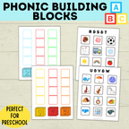 Phonic Letter Building Blocks | Phonics Activities | Alphabet Matching | Letter Sound Games | Phonic Puzzles | Preschool Crafts | Toddler