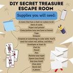 DIY Escape Room for Kids | Secret Treasure Escape Room | Home escape Room | Digital Escape Room | Kids Games | Party Games | Printable