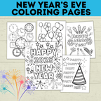 New Year's Eve Coloring Pages for Kids | New Year's Eve Activities | Coloring Pages