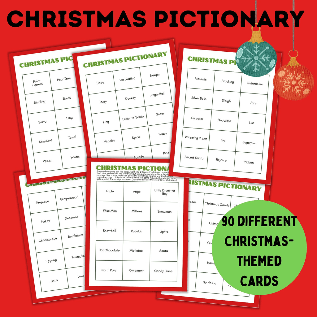 Christmas Holiday Party Games Bundle for Classrooms, Family Reunions, Kids, Adults