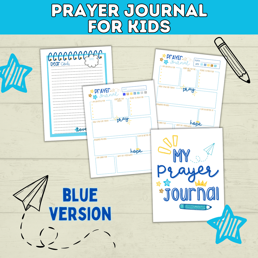 Prayer Journal for Kids | Kids Prayer Printables | Kids Prayer Activities | Letter to God | Kid's Journal | Teach Kids to Pray | Sunday