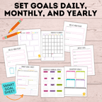 School Goal Planner for Kids | Kids Goals | Goals for Kids | Printables for Kids | Planner for Kids | School Planner | Digital Planner