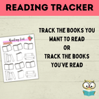 Reading Log | Reading Tracker | Book Tracker | Reading list | Book List | Kids Book List | Kids Books | Reading for kids | Books to Read