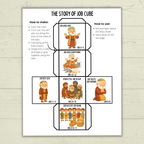 Job Bible Story Cube Craft, Sunday School Crafts, Cube Crafts, Bible Craft
