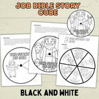 Job Bible Story Spinner Craft, Bible Craft, Sunday School Craft, Job Lesson, VBS, Homeschool, Christian Activity, Old Testament Craft