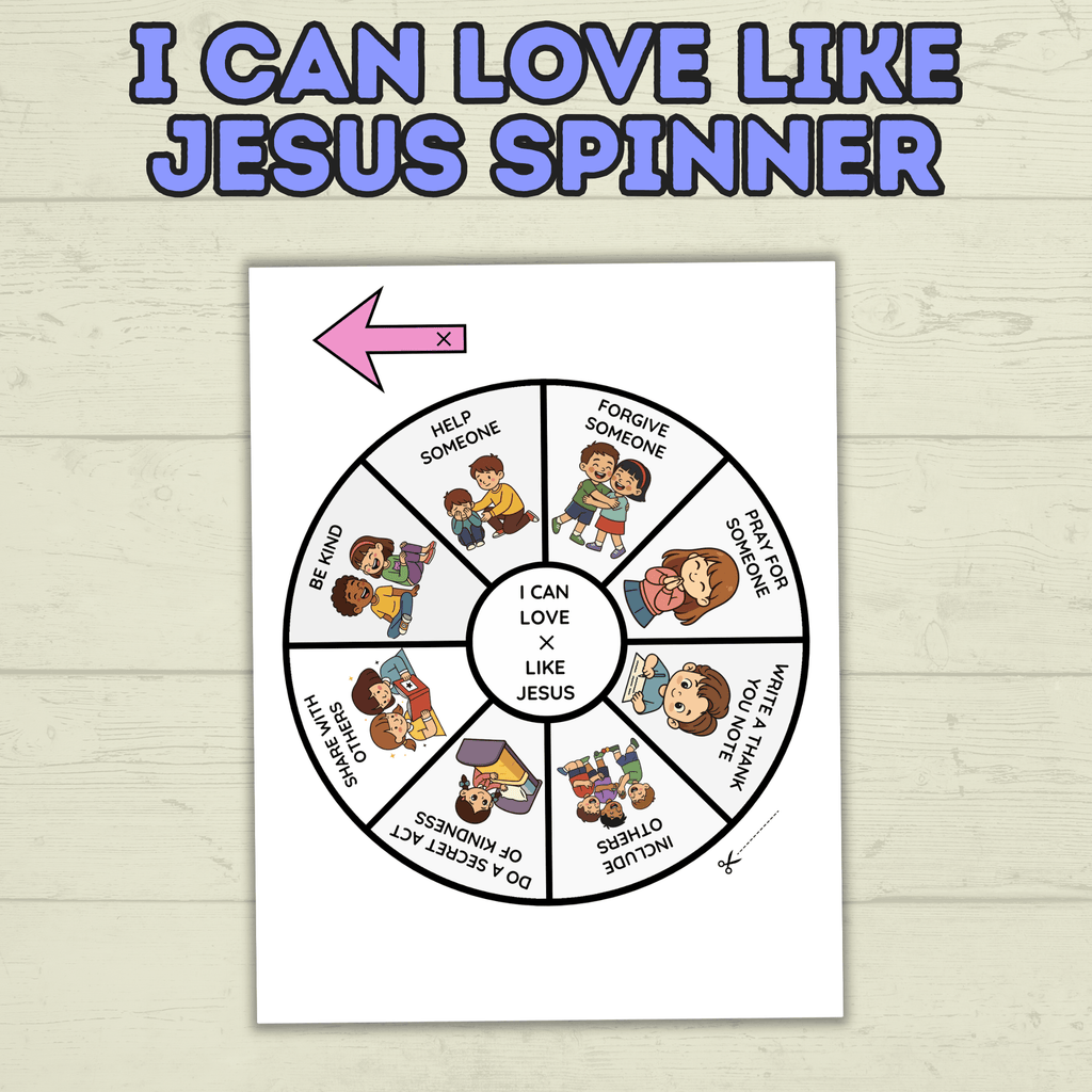 I  Can Love Like Jesus Craft, Valentine's Day Christian Craft, Sunday School Craft, Bible Craft, Bible Lesson