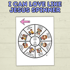 I  Can Love Like Jesus Craft, Valentine's Day Christian Craft, Sunday School Craft, Bible Craft, Bible Lesson