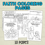 Free Faith Coloring Pages for Kids and Families for Sunday School and Church