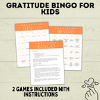 Gratitude Bingo for Kids | Bingo for Kids | Gratitude Game | Thanksgiving Game | Grateful Game | Thankful Game| PDF digital download