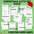 Christmas Activity Pack for Kids | Kids Christmas Activities | Christmas Printables | Christmas Games for Kids | Christmas Crafts