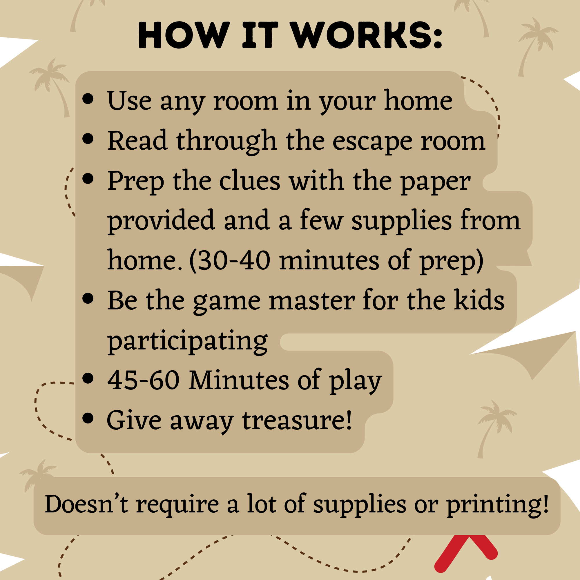 DIY Escape Room for Kids | Secret Treasure Escape Room | Home escape Room | Digital Escape Room | Kids Games | Party Games | Printable