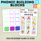 Phonic Letter Building Blocks | Phonics Activities | Alphabet Matching | Letter Sound Games | Phonic Puzzles | Preschool Crafts | Toddler
