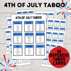 4th of July Taboo Game for Kids and Adults | Games for Kids