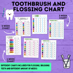 Toothbrush Chart | Teeth Brushing Chart | Reward Chart for Kids