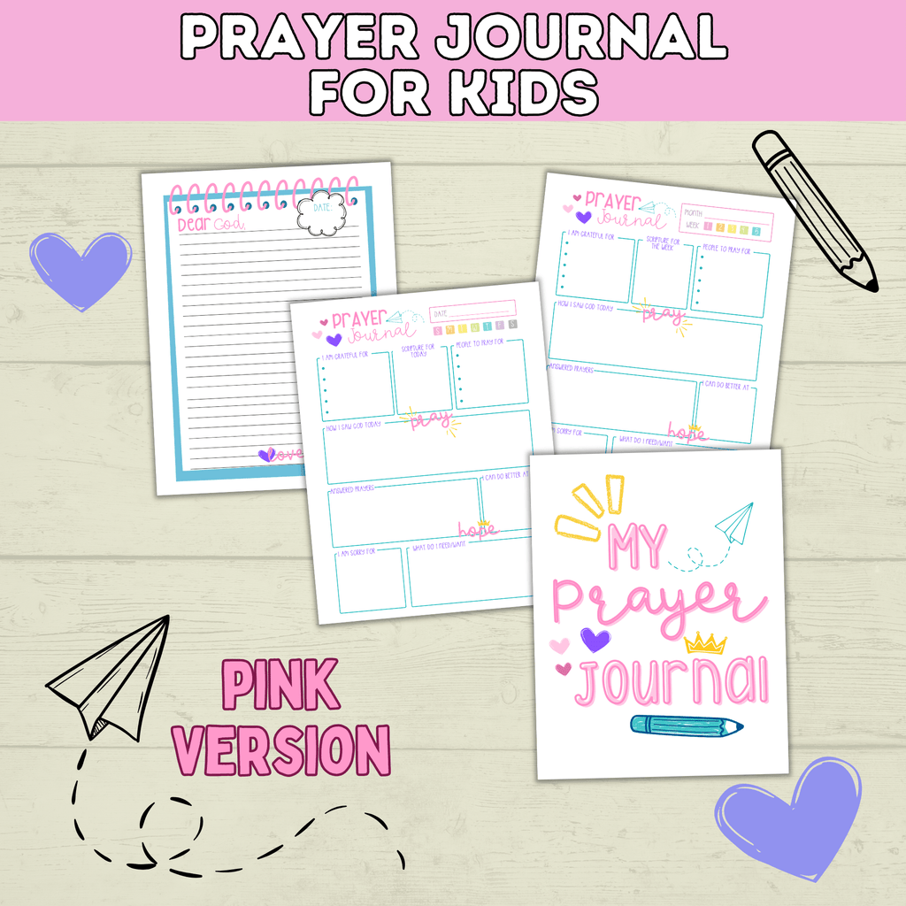 Prayer Journal for Kids | Kids Prayer Printables | Kids Prayer Activities | Letter to God | Kid's Journal | Teach Kids to Pray | Sunday