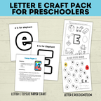 Letter E Crafts for Kids | Preschool Crafts | Alphabet Crafts | Toddler Crafts | Letter Crafts | Kids Crafts | Letter E Printables