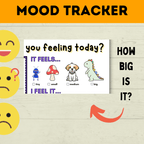 Feelings Chart | Mood Tracker | How are you feeling? | Mood Chart | Kids feelings | Emotions Chart | Kids Mental Health Printable Chart