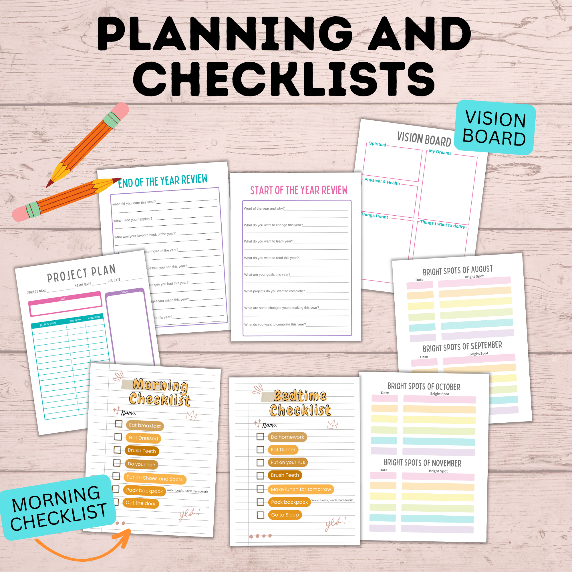 School Goal Planner for Kids | Kids Goals | Goals for Kids | Printables for Kids | Planner for Kids | School Planner | Digital Planner