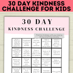 Kindness Challenge for Kids | Kids Challenge | Kids Printables | Kids Activities | Kindness Activities | Kindness Printables | Download