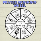 Prayer Spinner Craft, Prayer Craft for kids, Sunday School Craft, Bible Craft