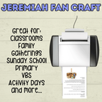 Jeremiah Craft, Sunday School Craft, Kids Craft, Bible Lesson, Old Testament, Homeschool, Fan Craft