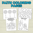 Free Faith Coloring Pages for Kids and Families for Sunday School and Church