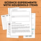 Kids Science Experiments | Kids STEM | Science Experiment Printables | Science Project for Kids | Science Experiment Sheet | Kids Science