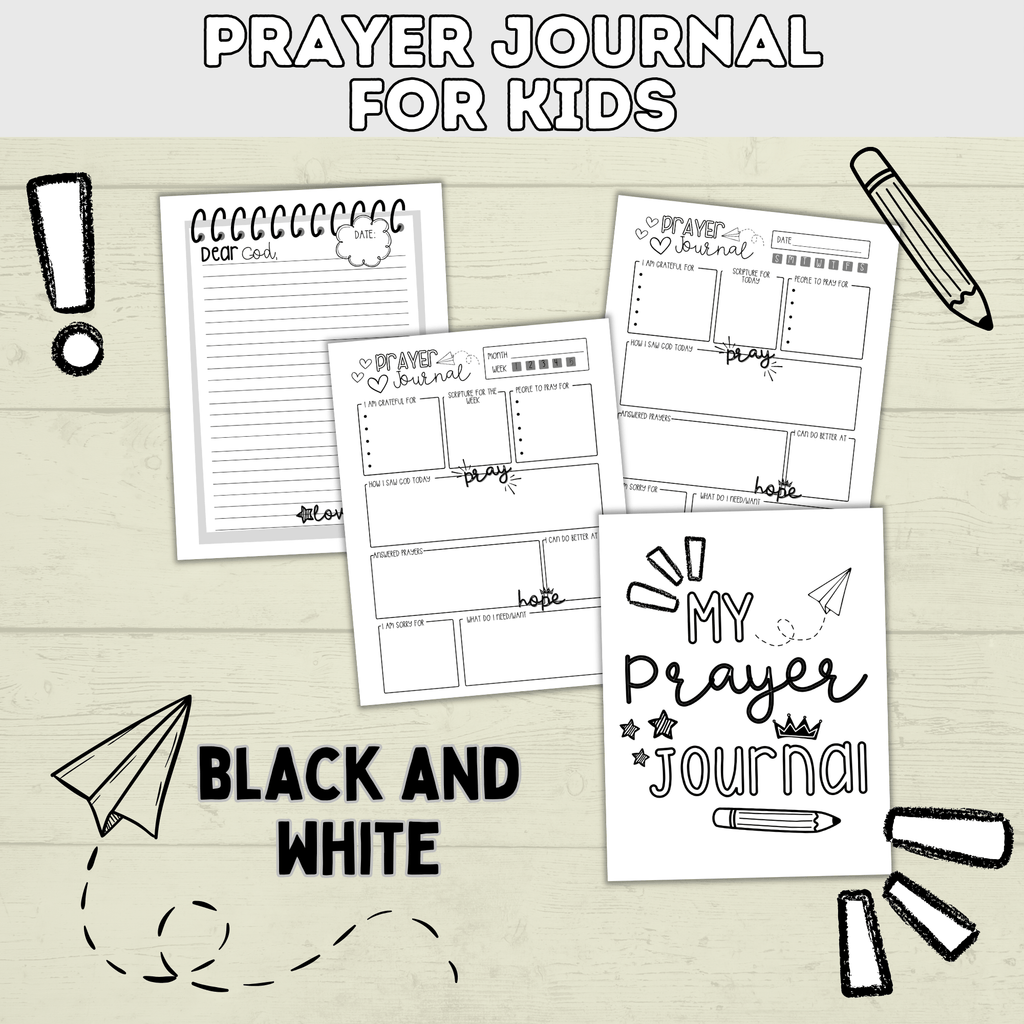 Prayer Journal for Kids | Kids Prayer Printables | Kids Prayer Activities | Letter to God | Kid's Journal | Teach Kids to Pray | Sunday