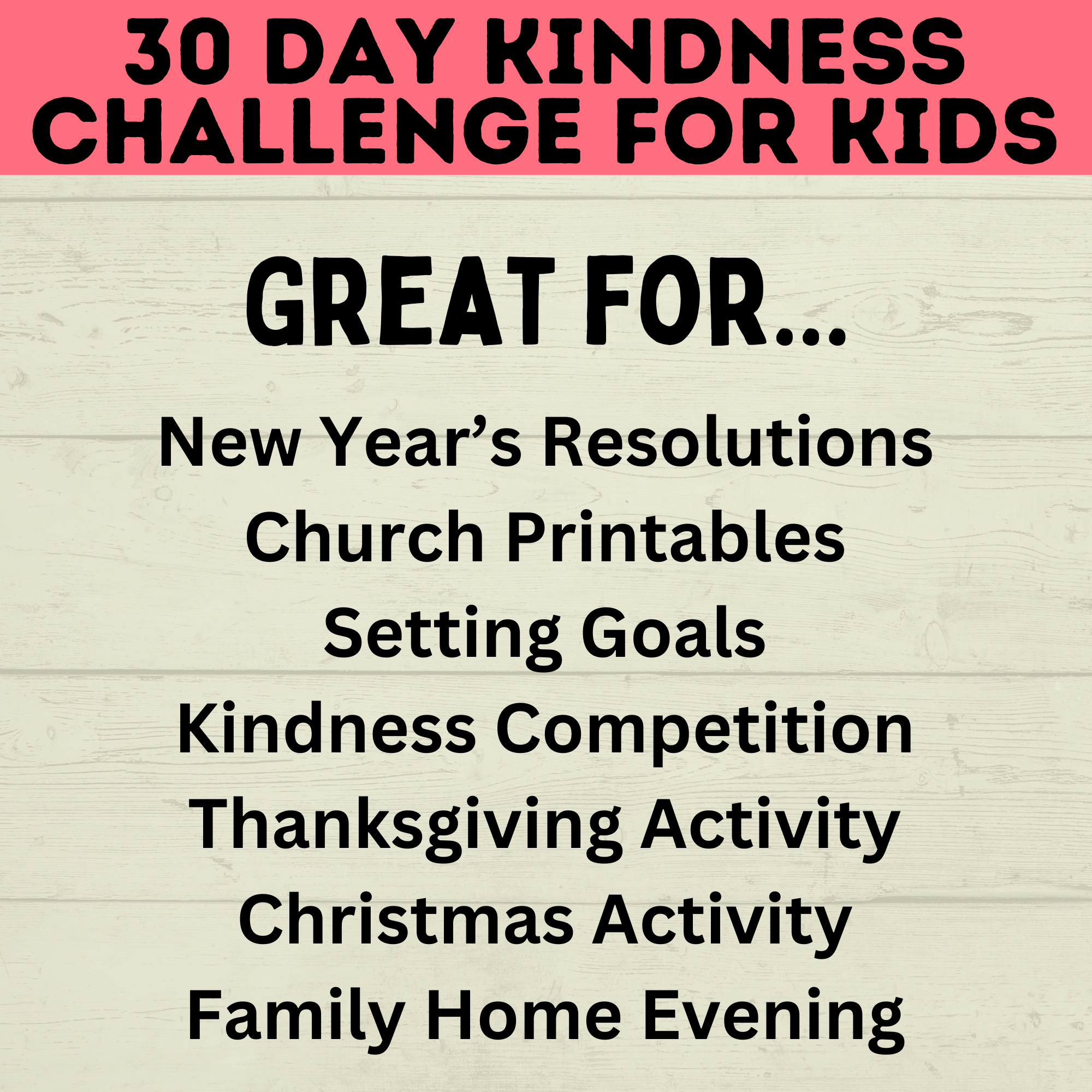 Kindness Challenge for Kids | Kids Challenge | Kids Printables | Kids Activities | Kindness Activities | Kindness Printables | Download