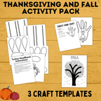 Thanksgiving and Fall Activity Pack for Kids | Fall Activity Pack | Thanksgiving Activity Pack | Thanksgiving Printables | Fall Printables