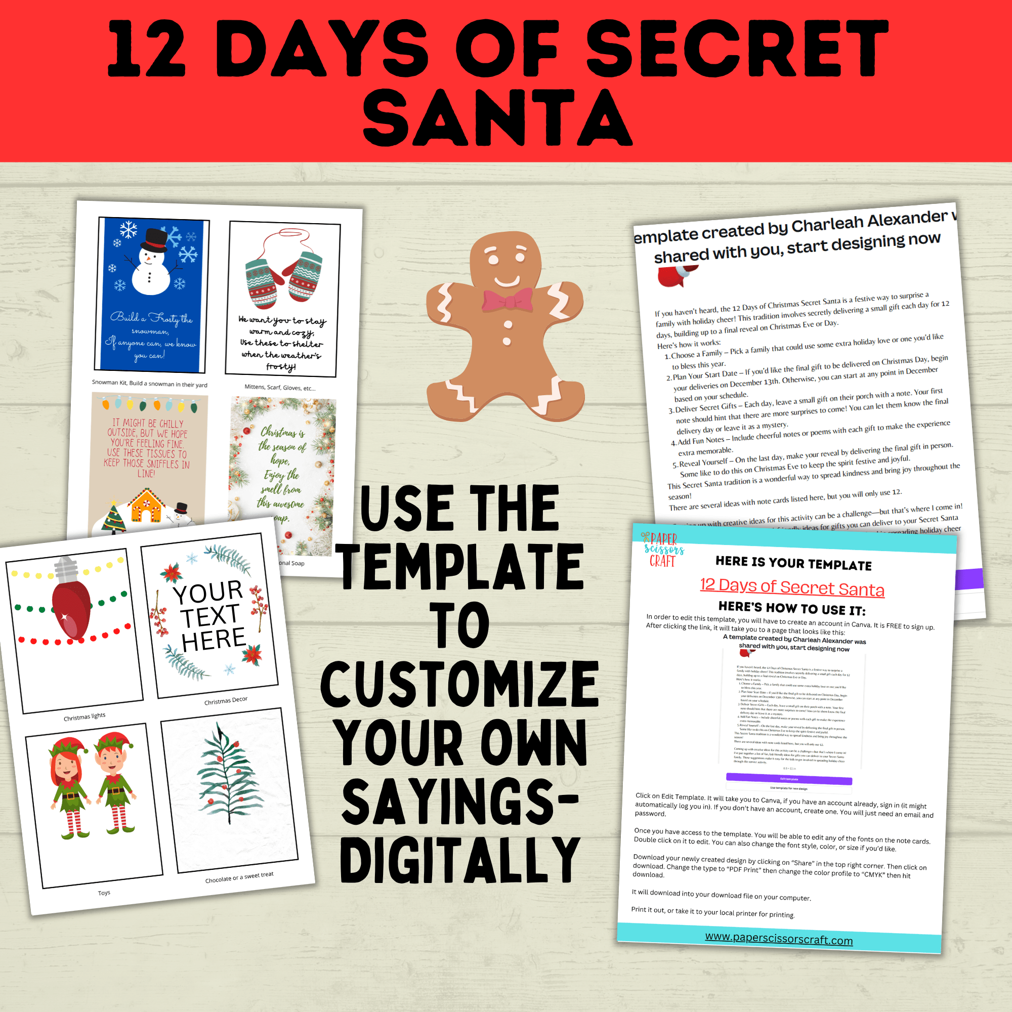 Christmas Gifts | 12 Days of Secret Santa for Kids | Christmas Games | Christmas Activities for Kids | Secret Santa | Christmas Cards |