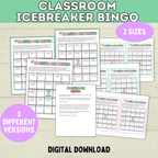 Classroom Bingo | Back to School Bingo | Getting to Know You Bingo | Human Bingo | Ice Breaker Games for Kids | Back to School Games