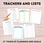 School Goal Planner for Kids | Kids Goals | Goals for Kids | Printables for Kids | Planner for Kids | School Planner | Digital Planner