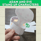 Adam and Eve Sin Puppet Craft, Forbidden Fruit, Tree of Knowledge, Genesis Activity for Kids