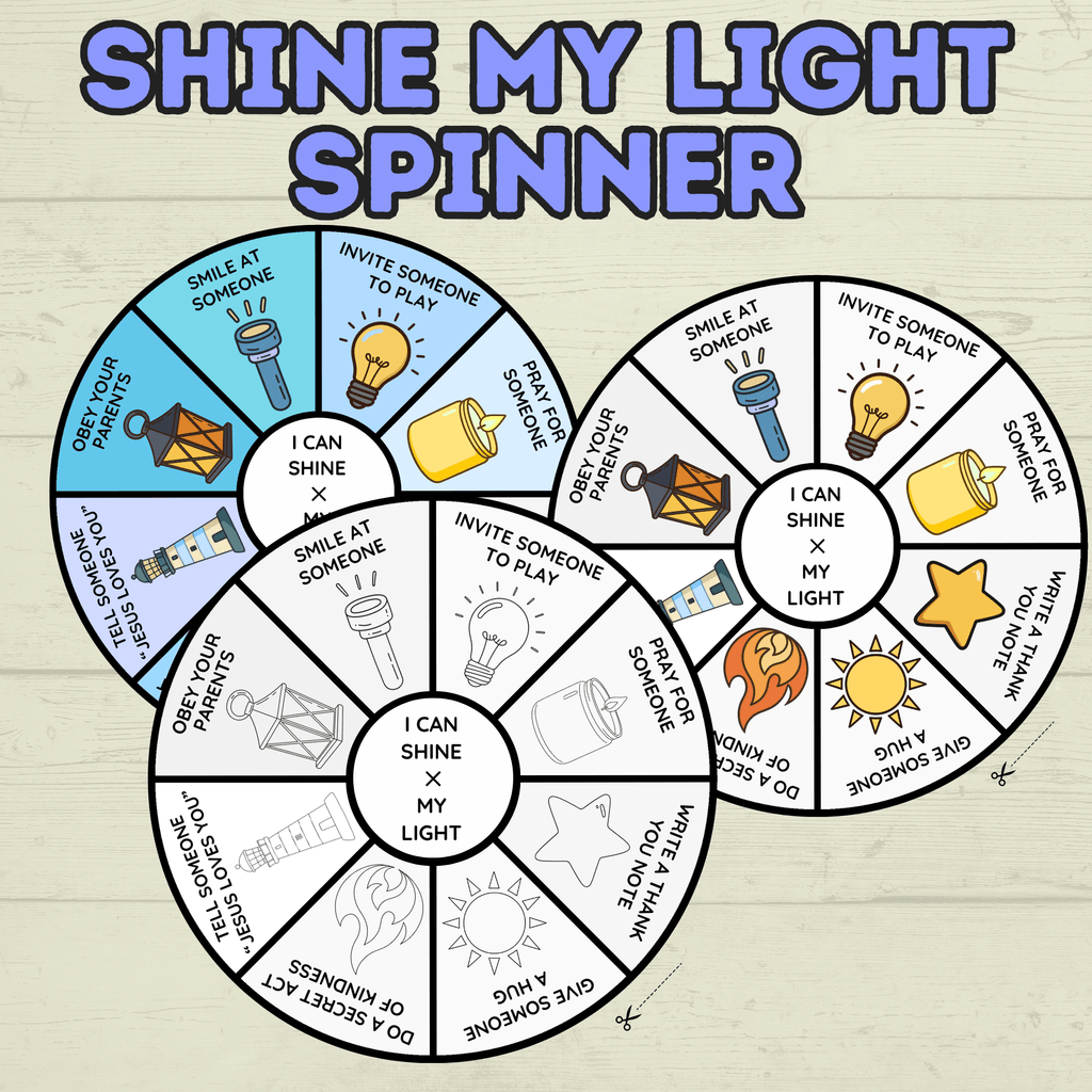 Shine My Light Craft, Matthew 5 Lesson, Bible Crafts, Sunday School Crafts, Spinner Craft, Christian Craft, Homeschool, Shine Your Light