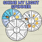 Shine My Light Craft, Matthew 5 Lesson, Bible Crafts, Sunday School Crafts, Spinner Craft, Christian Craft, Homeschool, Shine Your Light