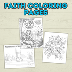 Free Faith Coloring Pages for Kids and Families for Sunday School and Church