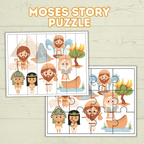 Moses Coloring Pages, Moses Activity Pack, Sunday School Activity, Bible Lesson, Old Testament, Genesis, Christian Craft, Moses and Exodus