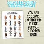 Old Testament Memory Match Game, Bible Game, Seminary Game, Bible Activity, Bible Match, Scripture Match