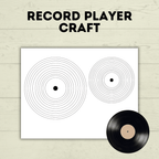 Record Player Craft for Kids, Record Template, Homeschool Crafts, Classroom Crafts