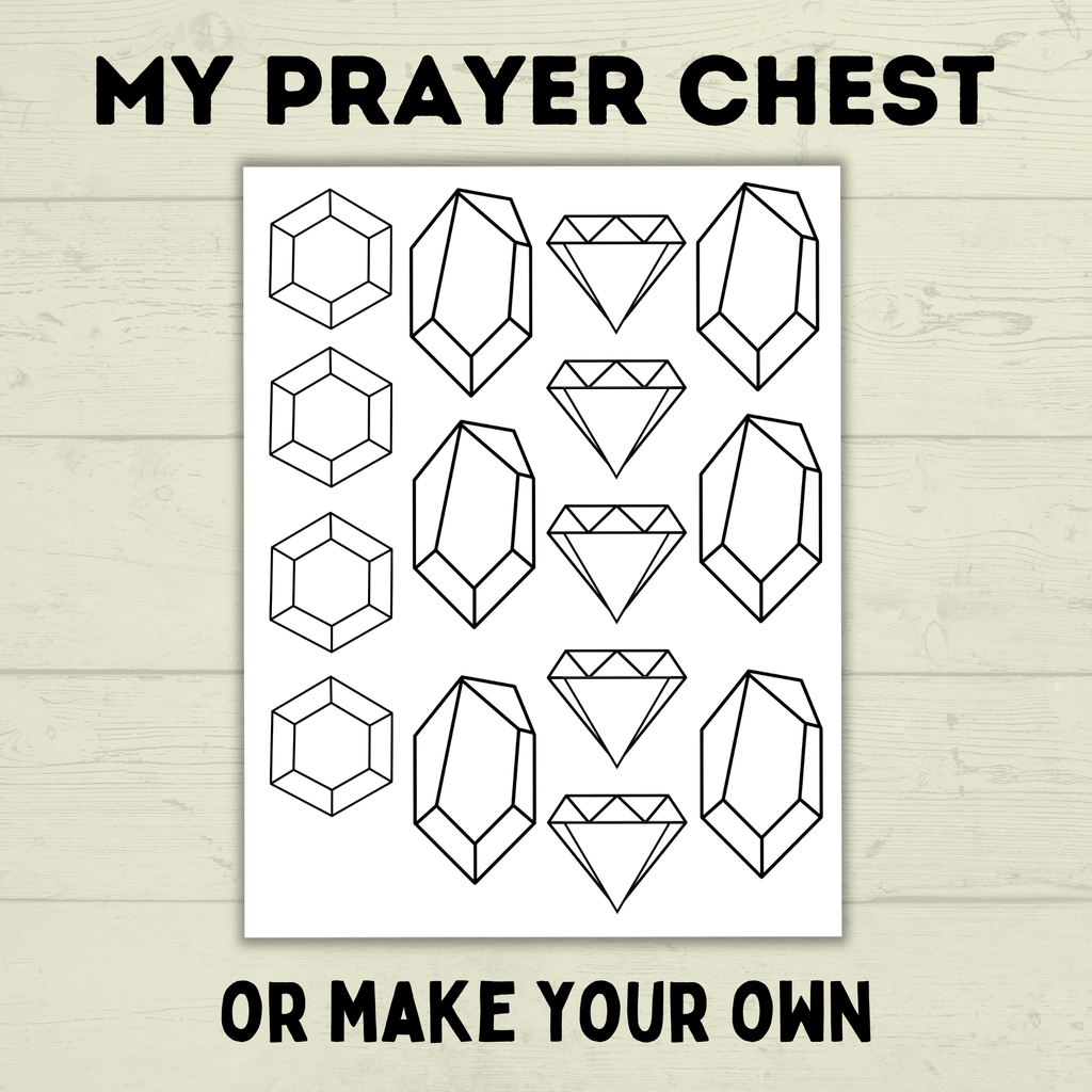 Treasure Chest Craft, Prayer Craft for Kids, Sunday School Craft, Bible Activity, Homeschool, Prayer Chest, Prayer Prompts, Prayers for kids