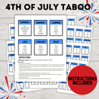 4th of July Taboo Game for Kids and Adults | Games for Kids