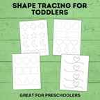 Line Tracing for Kids and Toddlers | Design Tracing | Shape Tracing | Learning Shapes | Toddler Activity | Toddler Printable | Preschool